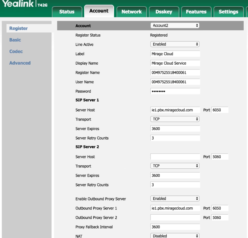 Yealink-Mirage Cloud Service 1