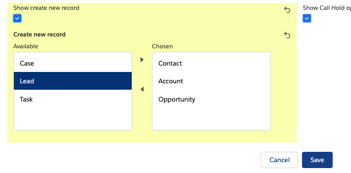 call center configuration-Sofphone-create new