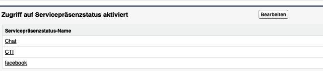 enabled service presence status access