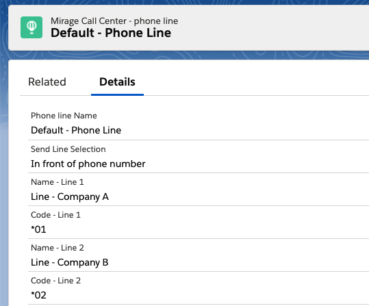 call center configuration-phone lines