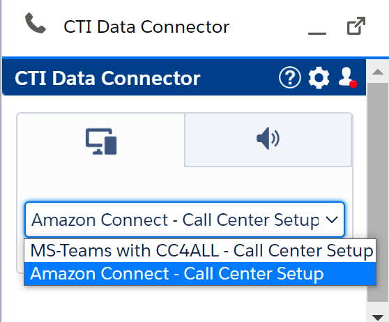 select-call center configuration