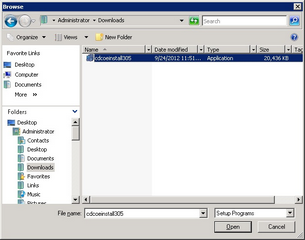Wählen Sie das Installationspaket von Unaric Voice - der Name kann je nach Installationspaket und Version unterschiedlich sein