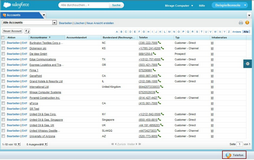 Service Cloud Konsole - Eingangsbildschirm