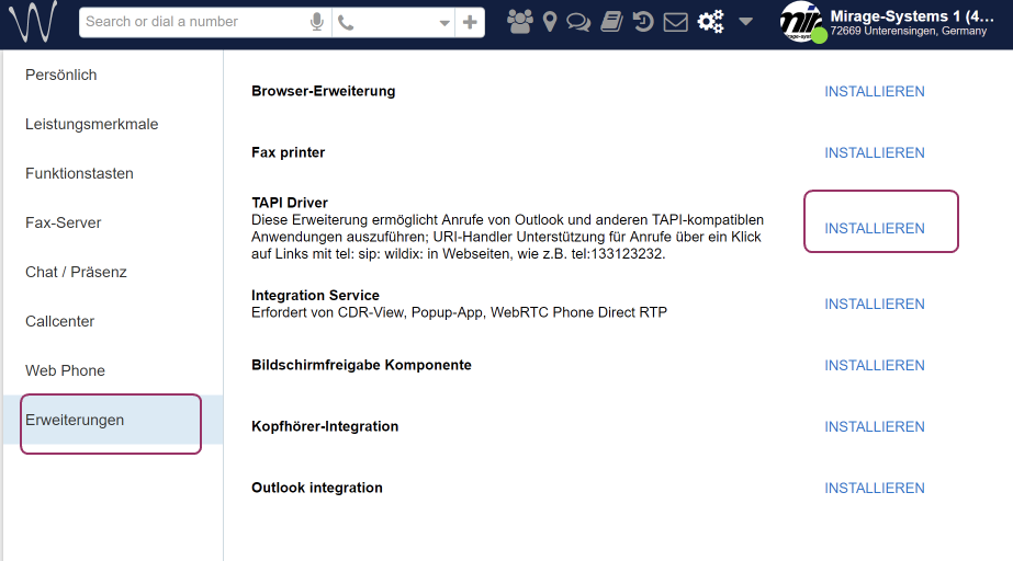 wildix-download-tapi