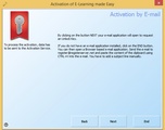 Information about e-mail application or Browser based activation