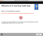 Example error screen - Icon Design 1
