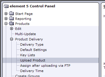 e5-upload files
