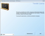 Start license transfer