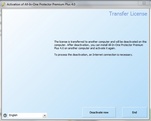 Screen - License Deactivation  