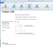 Publish on USB flash drive Publish on USB flash drive