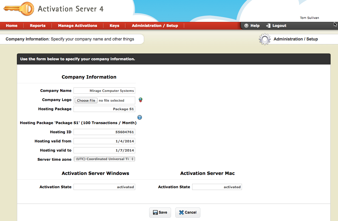 Hosted Server 